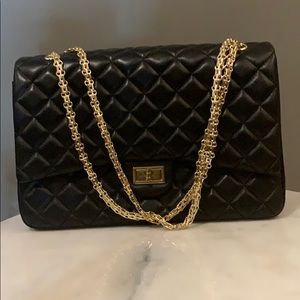 Ainifeel Women's Quilted Oversize Genuine Leather